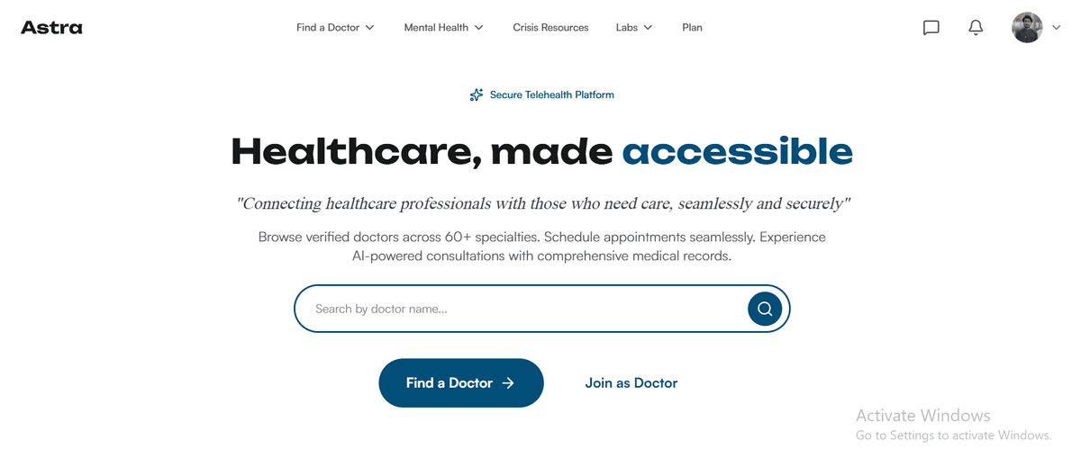 Astra Wellness Telehealth preview