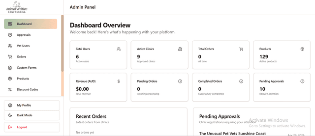 AWC Veterinary Ordering Platform thumbnail 1