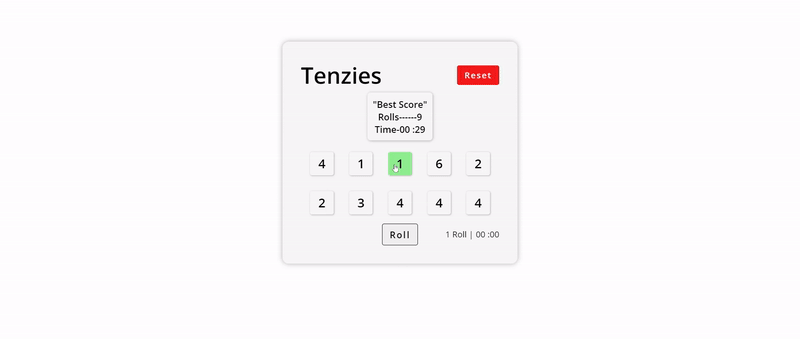 Tenzies Game preview